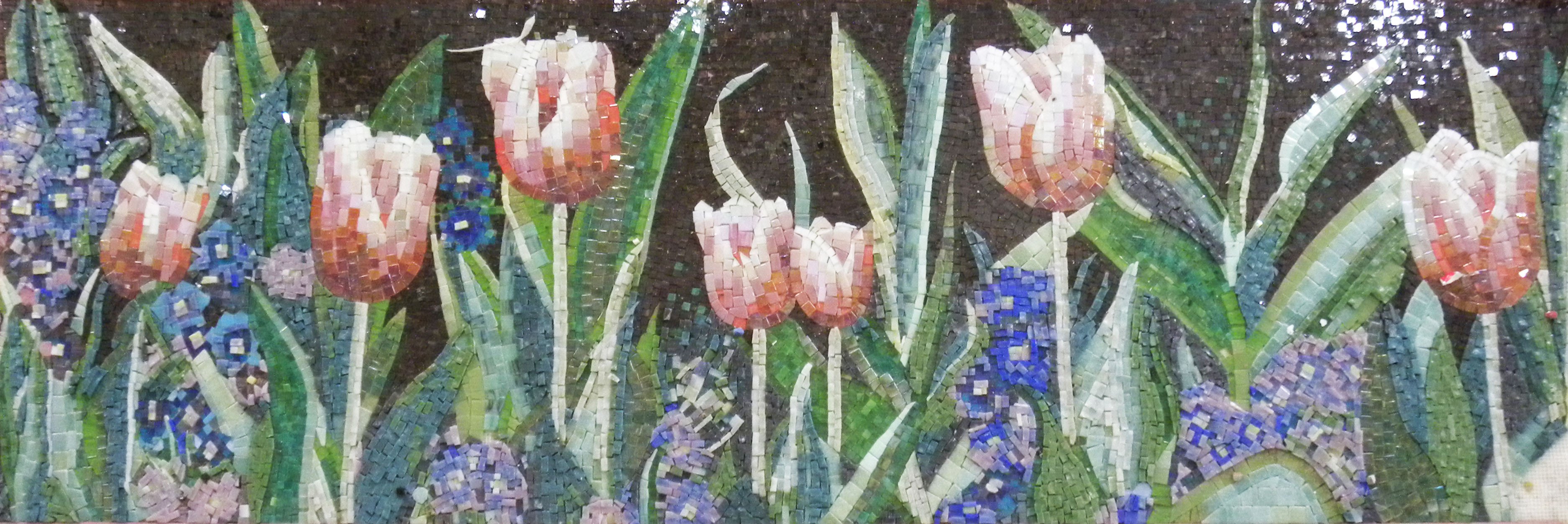 Mosaic Designs Surreal Tulip Mozaix Inc Custom Marble Mosaic For